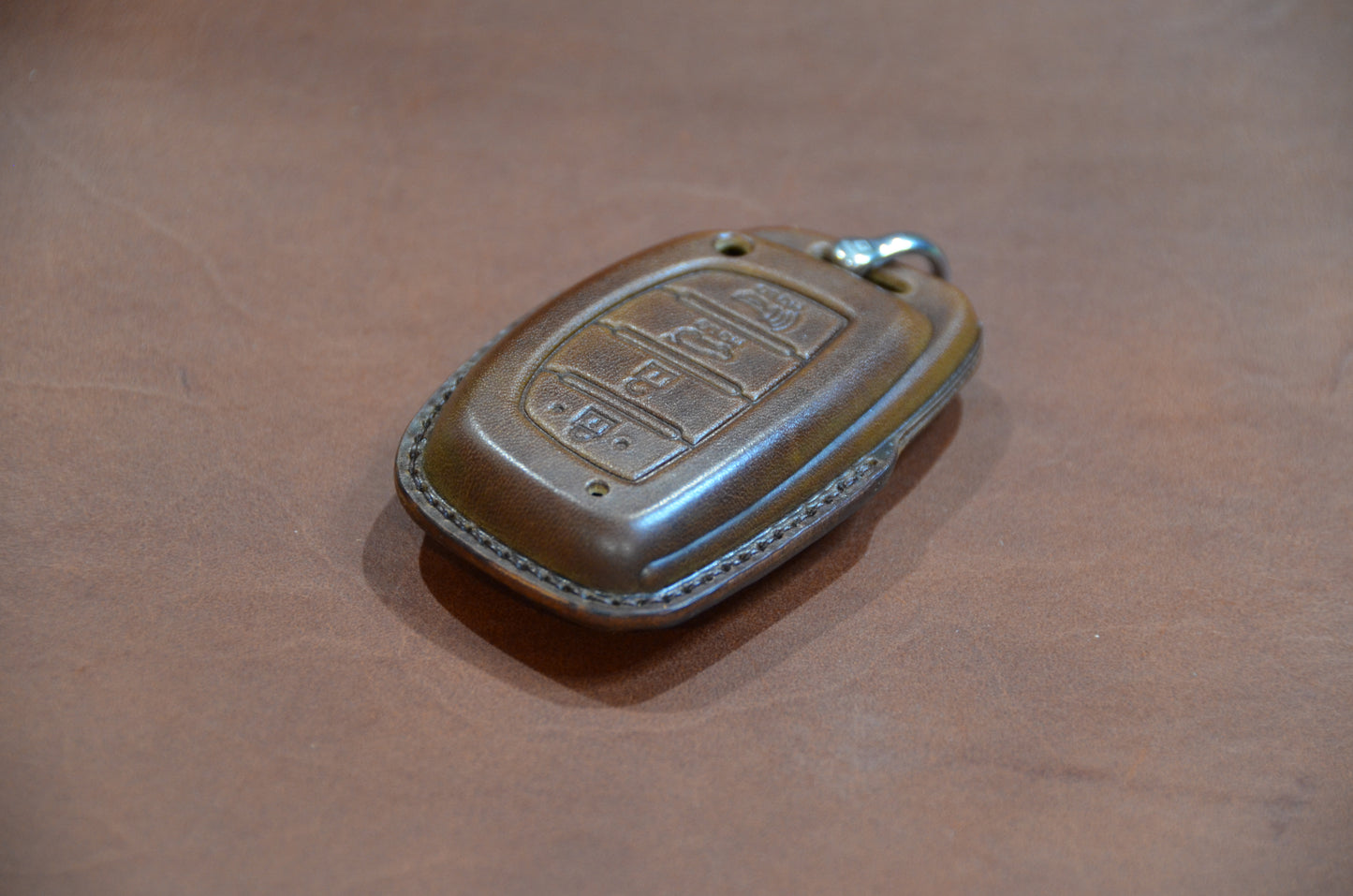 Leather Key Fob Cover for Hyundai