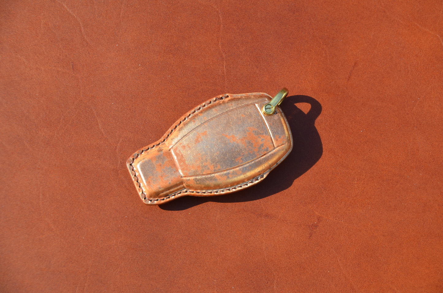 Leather Key Fob Cover for Mercedes-Benz