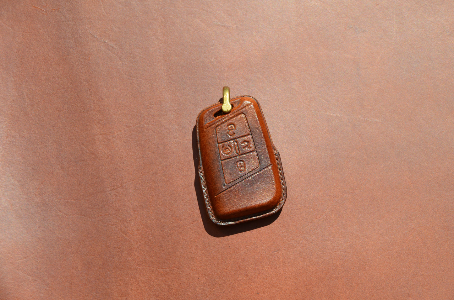 Leather Key Fob Cover for VW