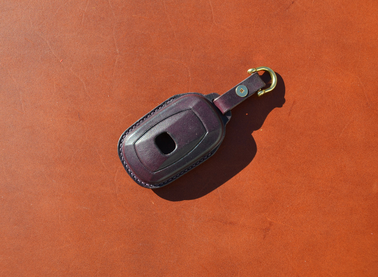 Leather Key Fob Cover for Honda