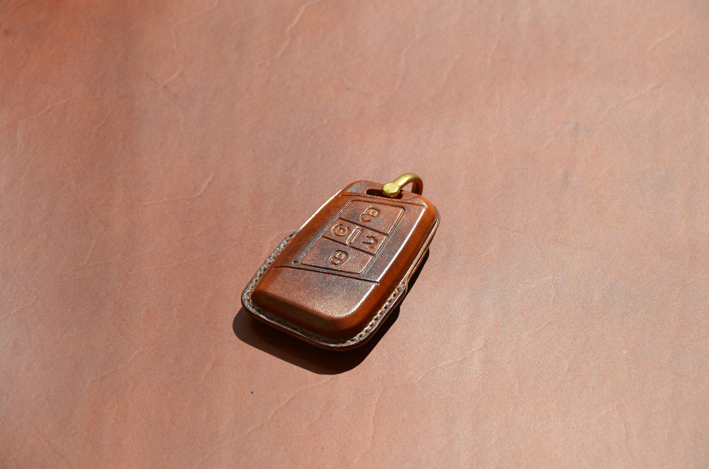 Leather Key Fob Cover for VW