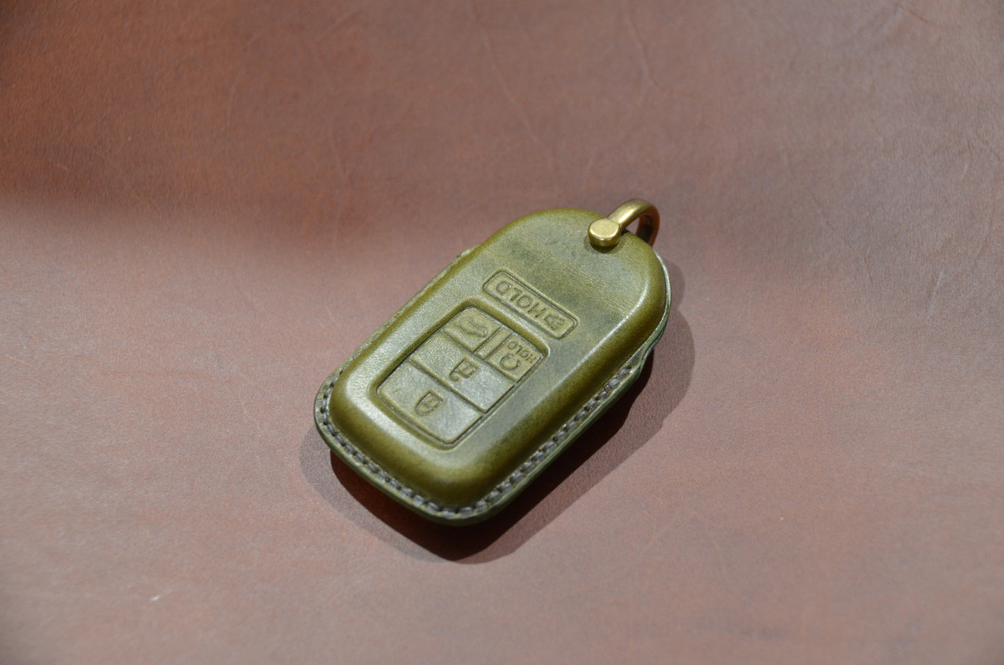 Leather Key Fob Cover for Honda