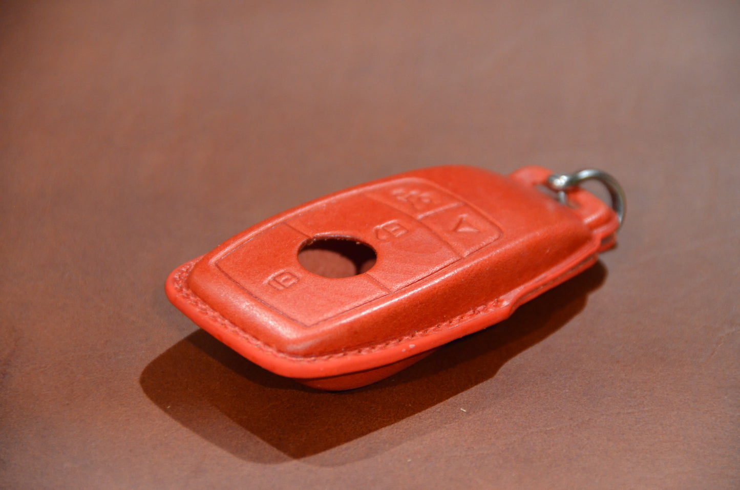 RED EDITION Leather Key Fob Cover for Mercedes-Benz Maybach