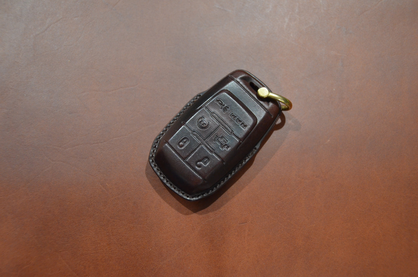 Leather Key Fob Cover for RAM