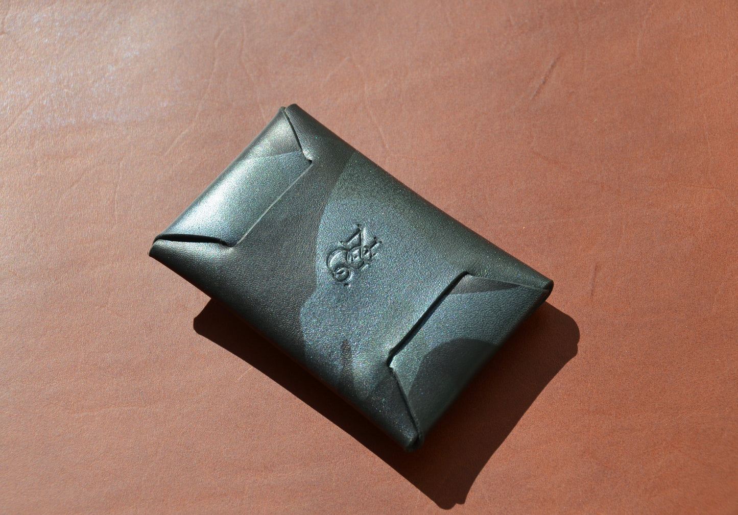 Stitchless Handmade Leather Wallet - EDC Leather Wallet. Camo
