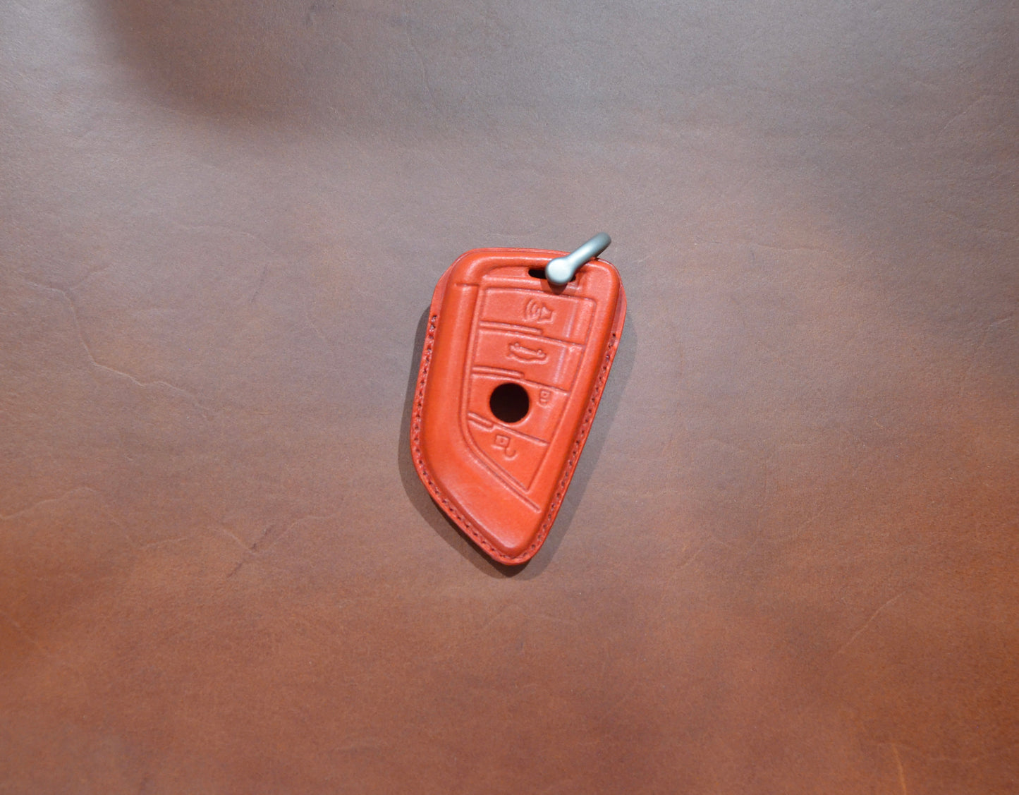 RED EDITION Leather Key Fob Cover for BMW