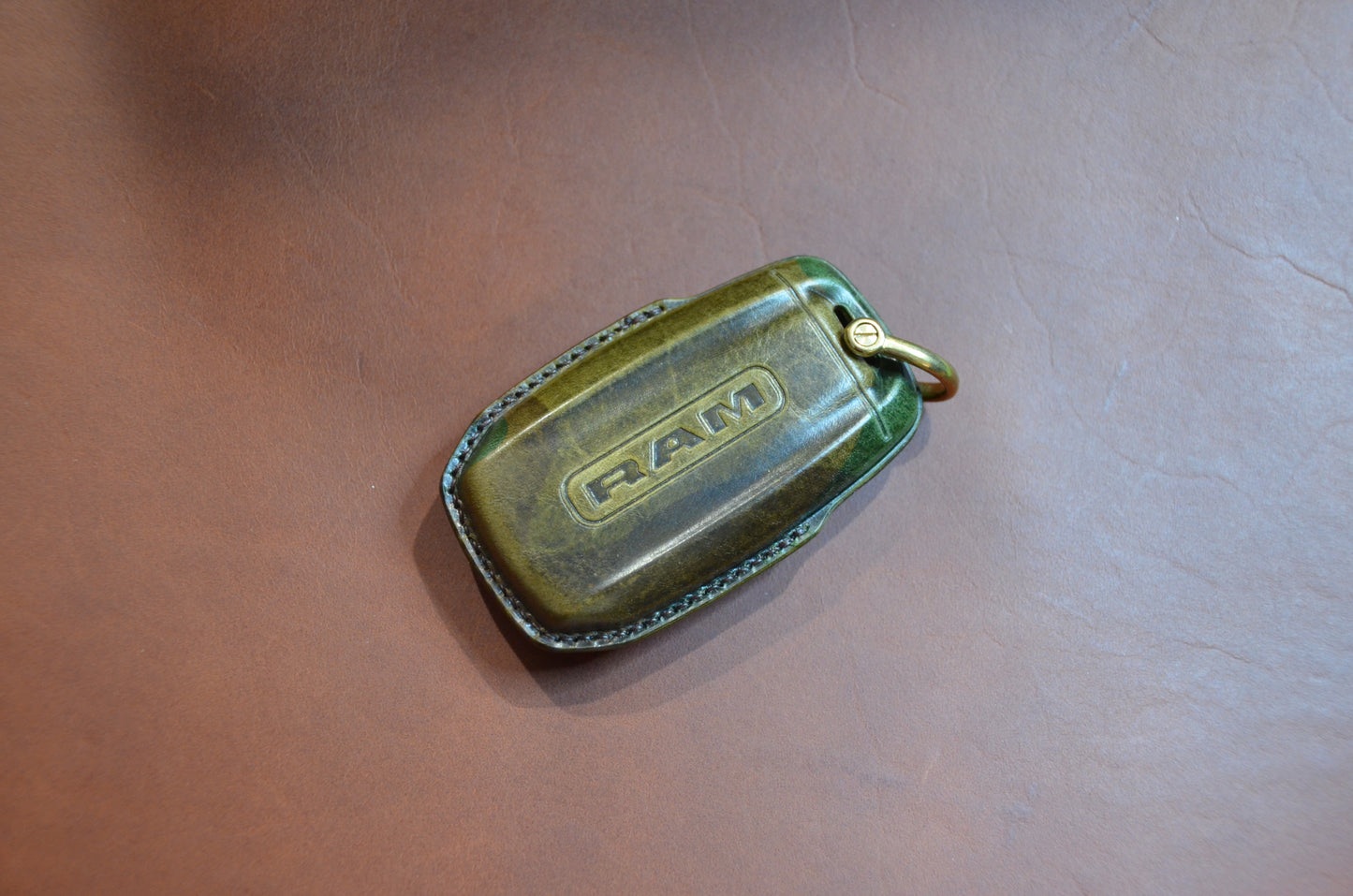 Leather Key Fob Cover for RAM
