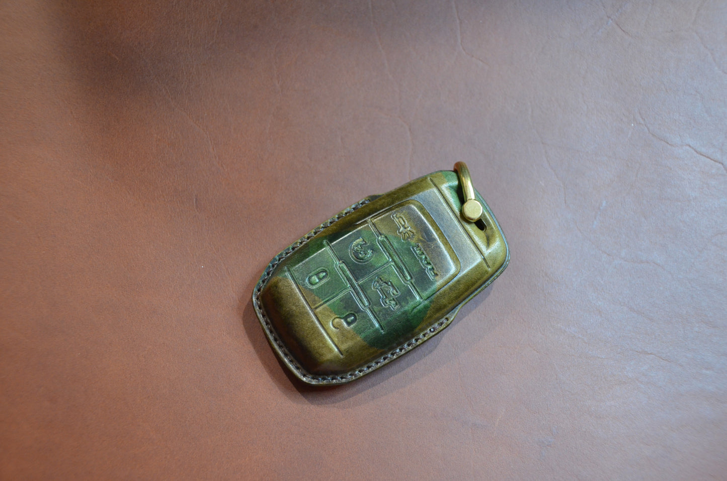 Leather Key Fob Cover for RAM