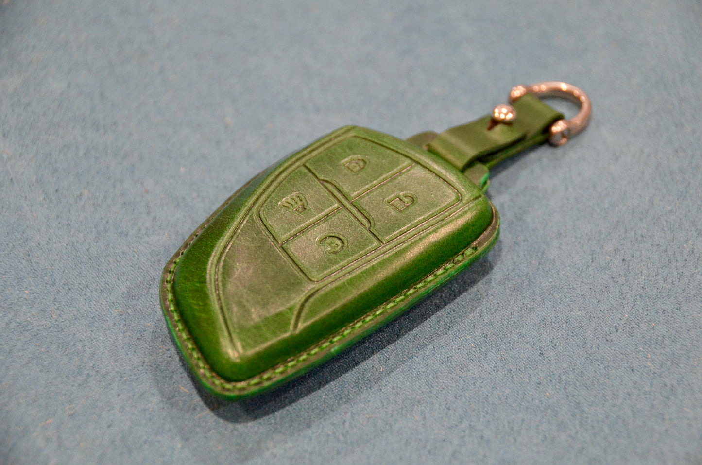 Leather Key Fob Cover for Chevy