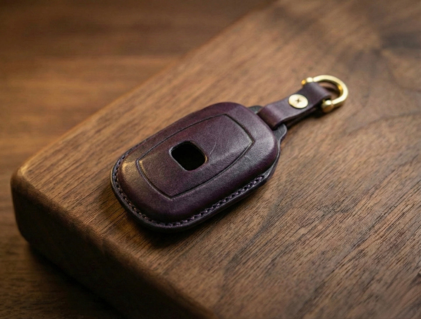 Leather Key Fob Cover for Honda