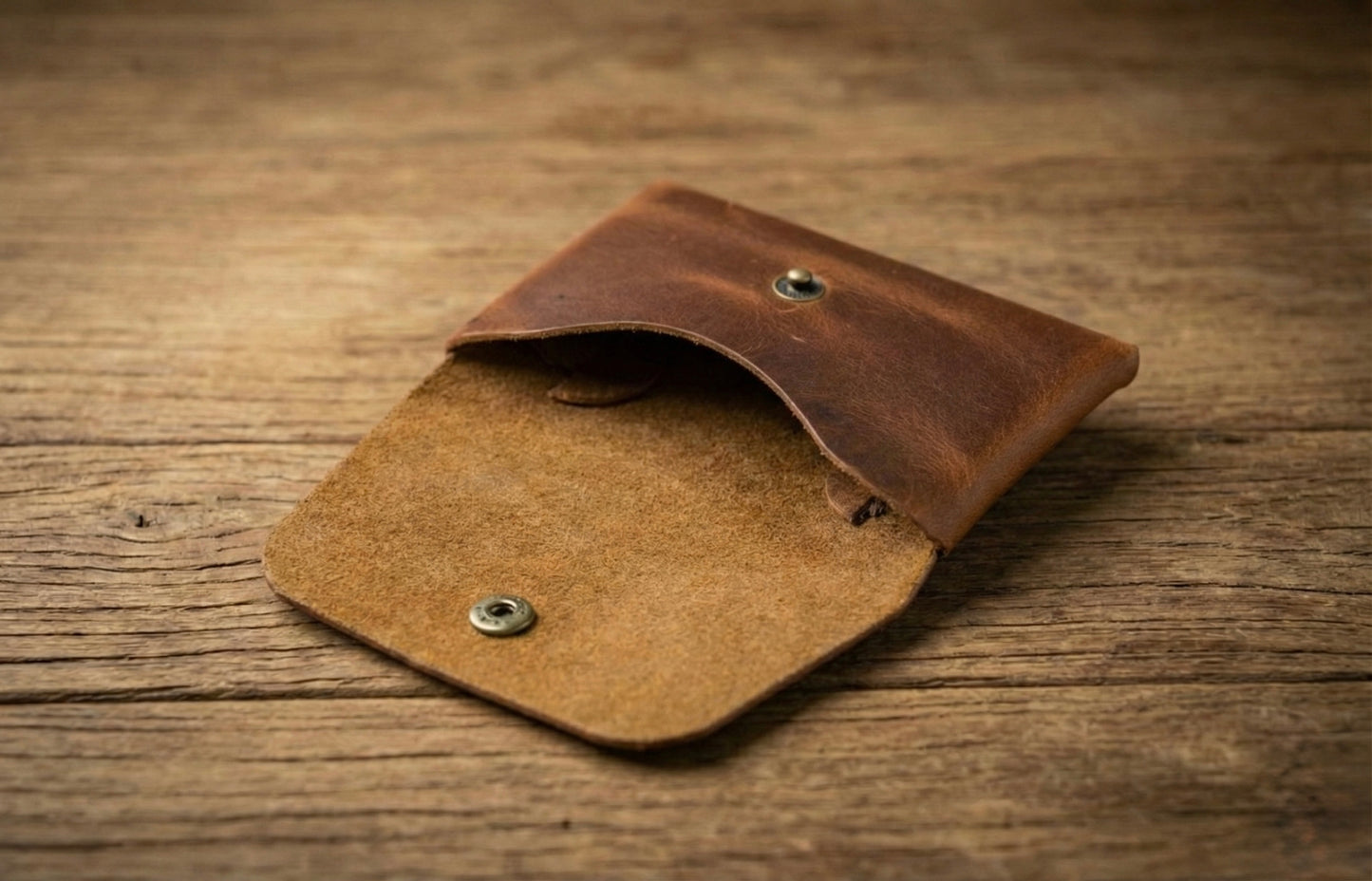Stitchless Handmade Leather Wallet