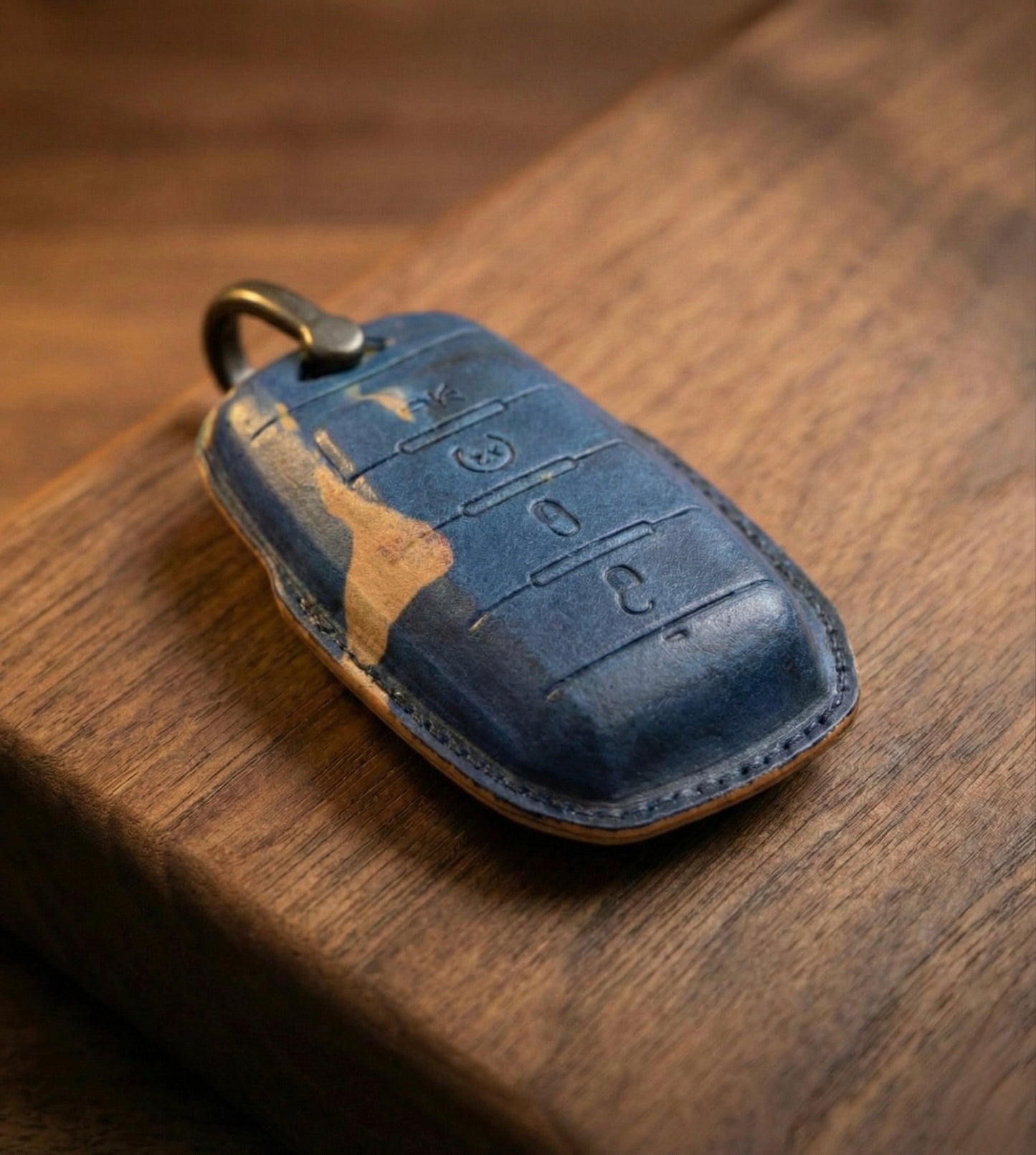 Shell Cordovan Leather Key Fob Cover for RAM