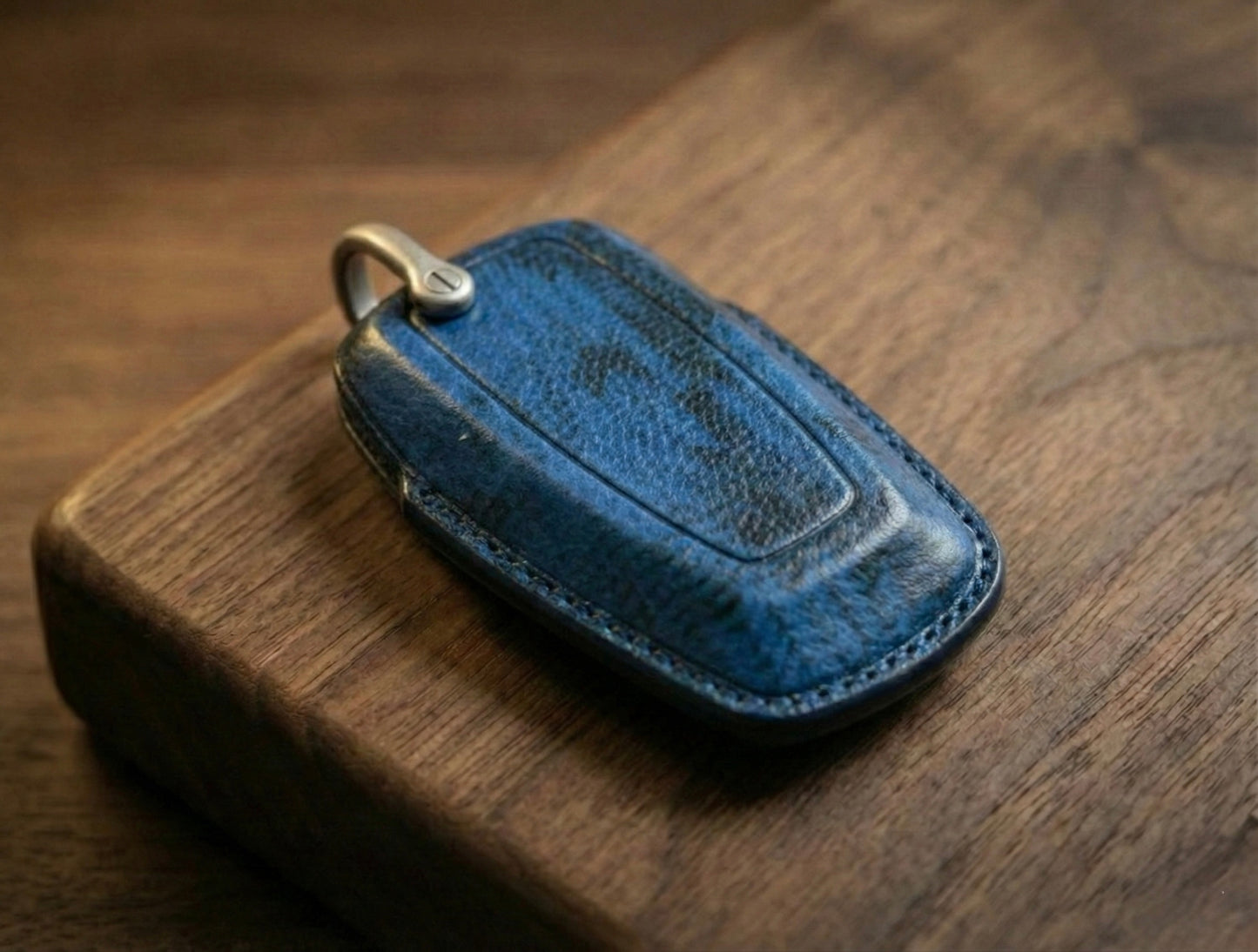 Leather Key Fob Cover for Ford F150 Raptor Bronco