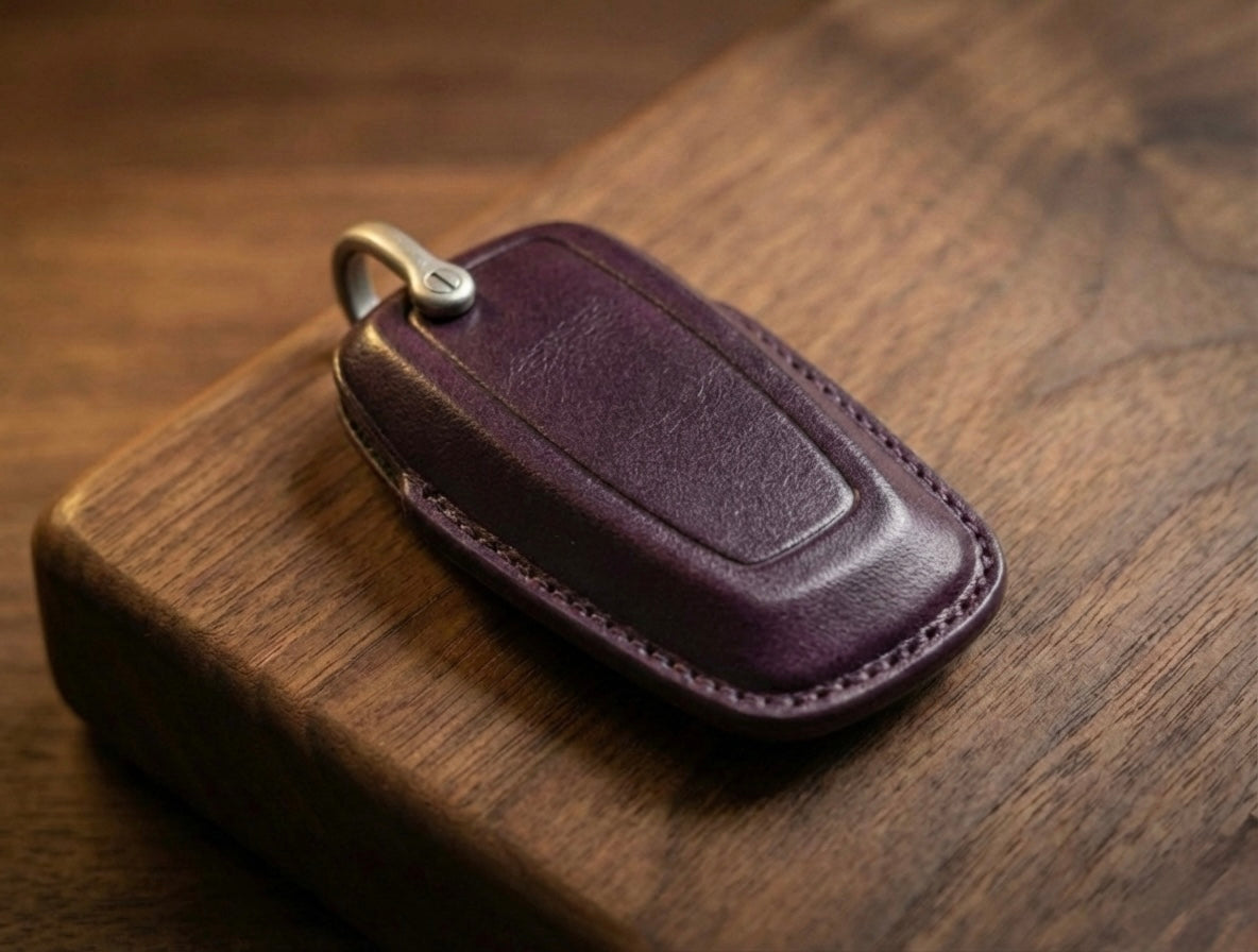 Leather Key Fob Cover for Ford F150 Raptor Bronco