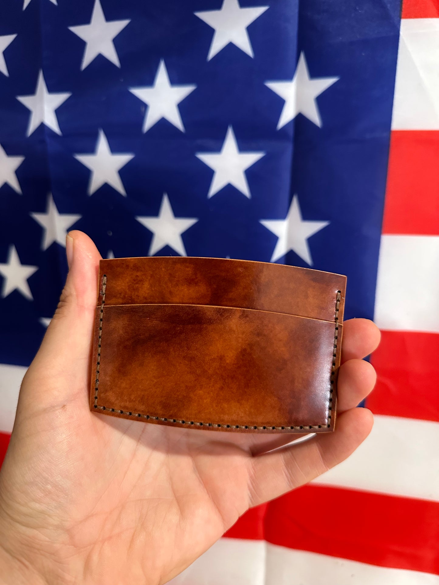 Classic Leather Card Holder Rocado Shell Cordovan