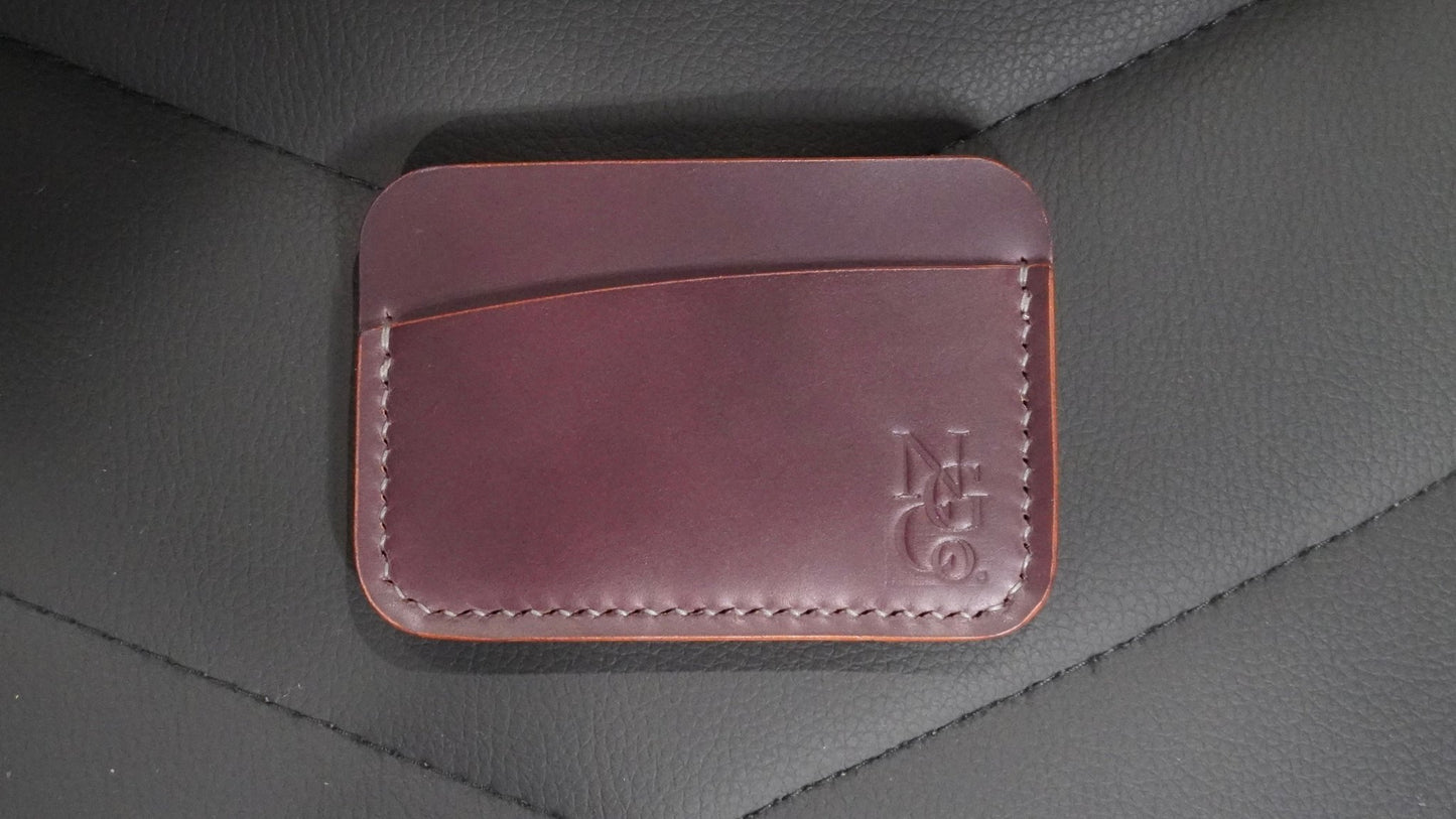 Shell Cordovan Minimalist Card Holder - NATS GOODS CO.