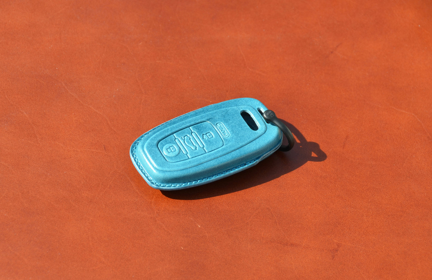 Leather Key Fob Cover for AUDI