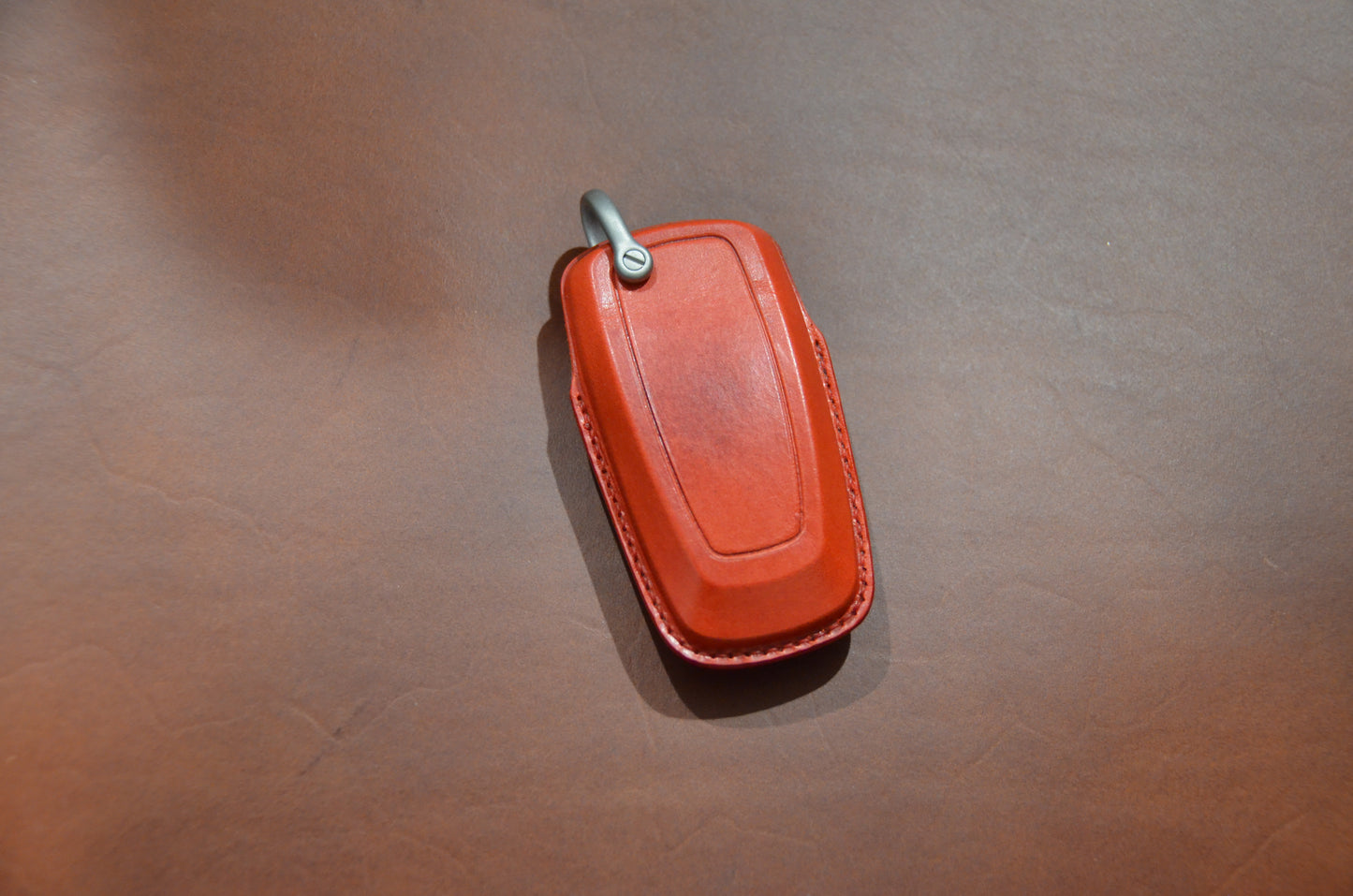 RED EDITION Leather Key Fob Cover for Ford