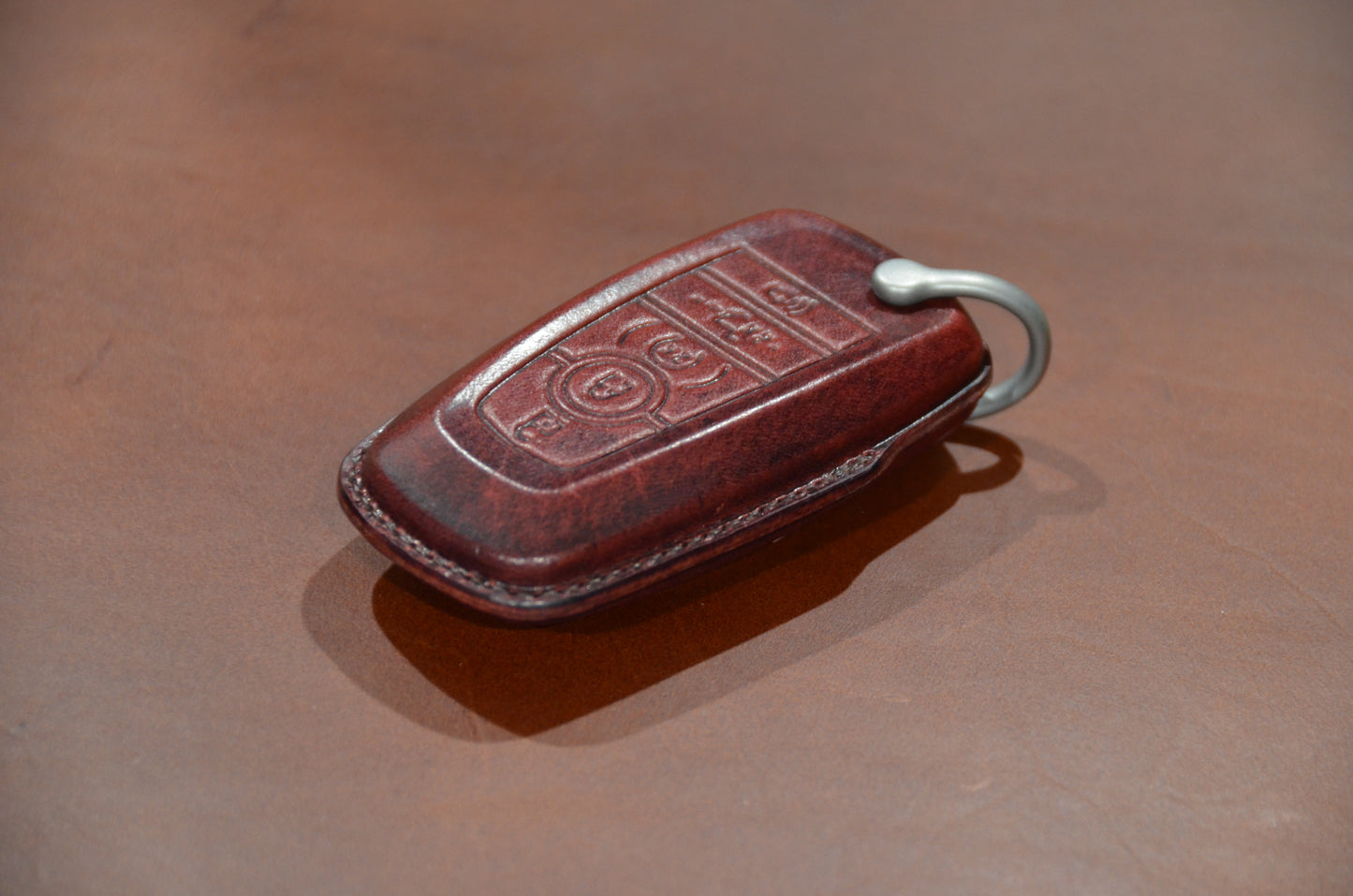 Leather Key Fob Cover for Ford