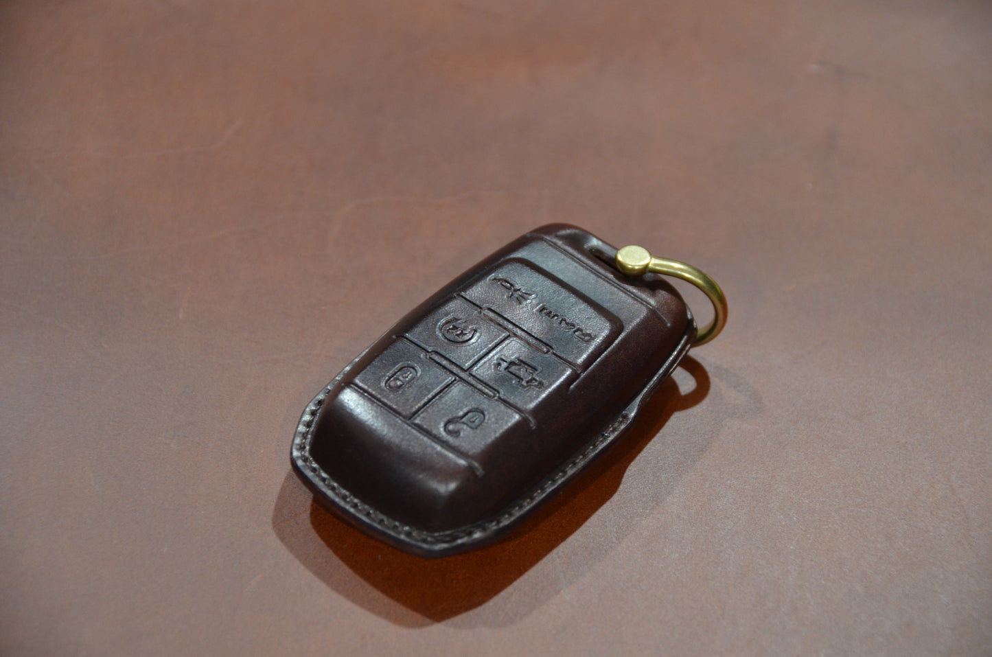 Leather Key Fob Cover for RAM