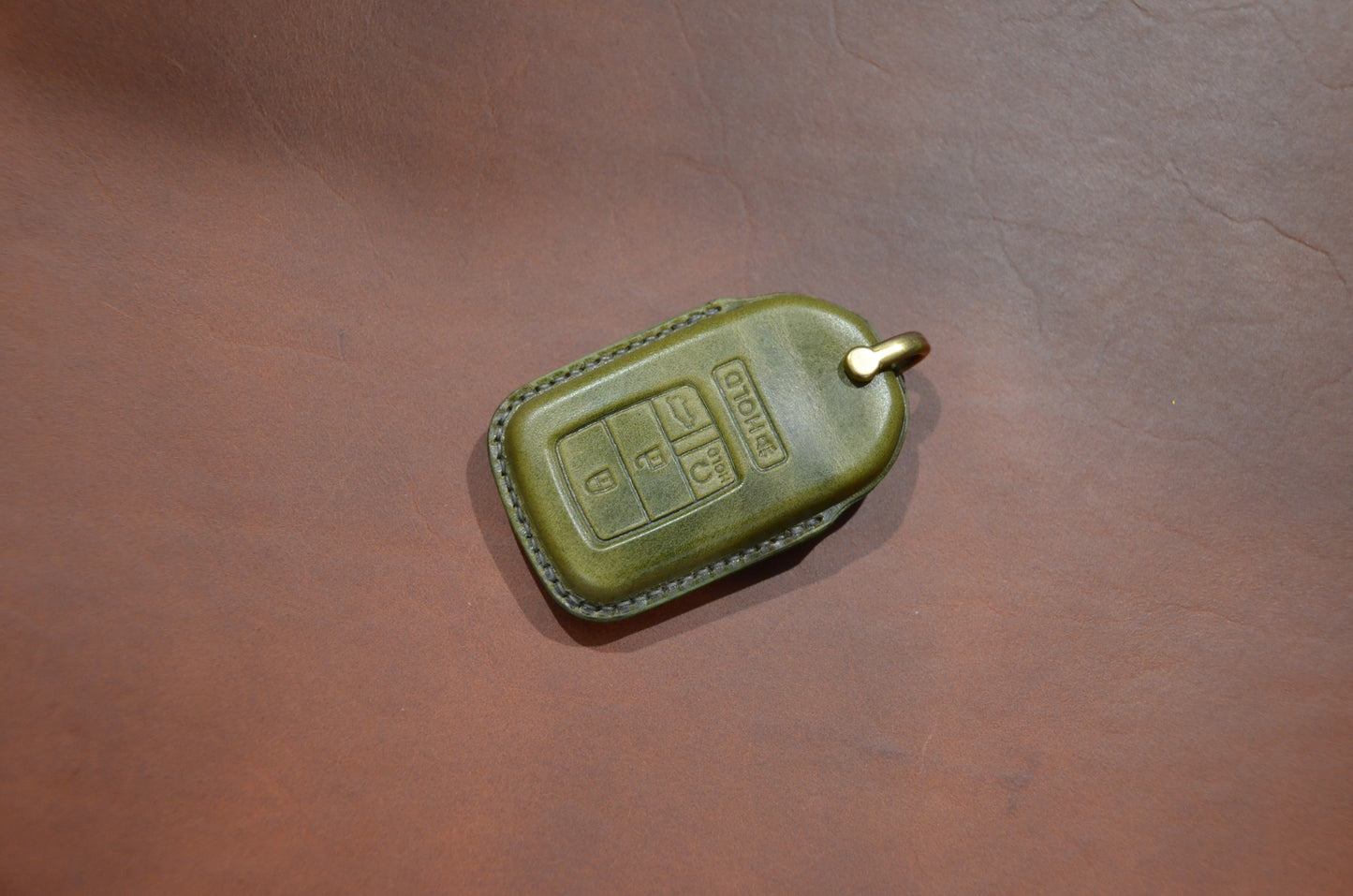 Leather Key Fob Cover for Honda
