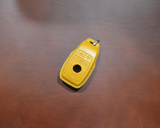 Leather Key Fob Cover for Mercedes-Benz