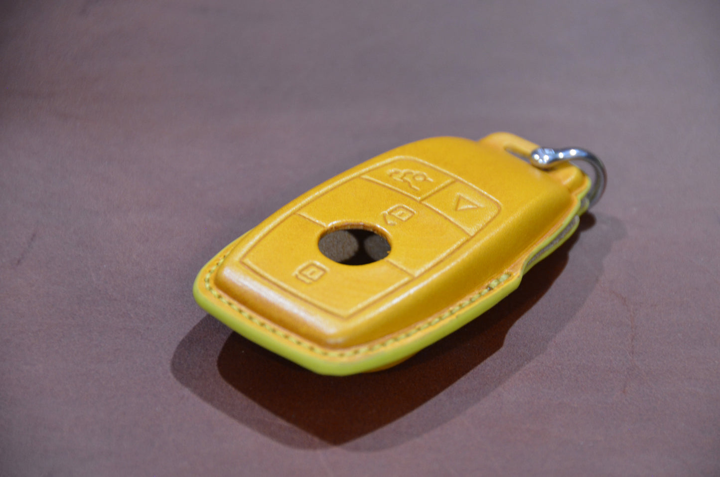 Leather Key Fob Cover for Mercedes-Benz