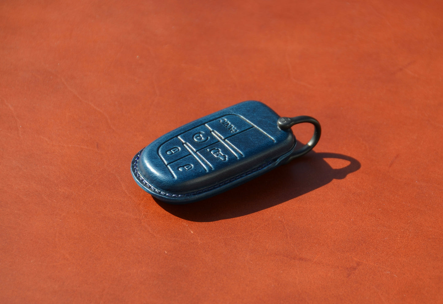 Leather Key Fob Cover for Jeep Grand Cherokee