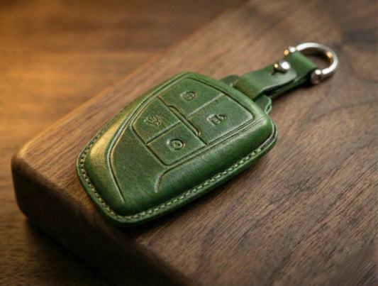 Leather Key Fob Cover for Chevy