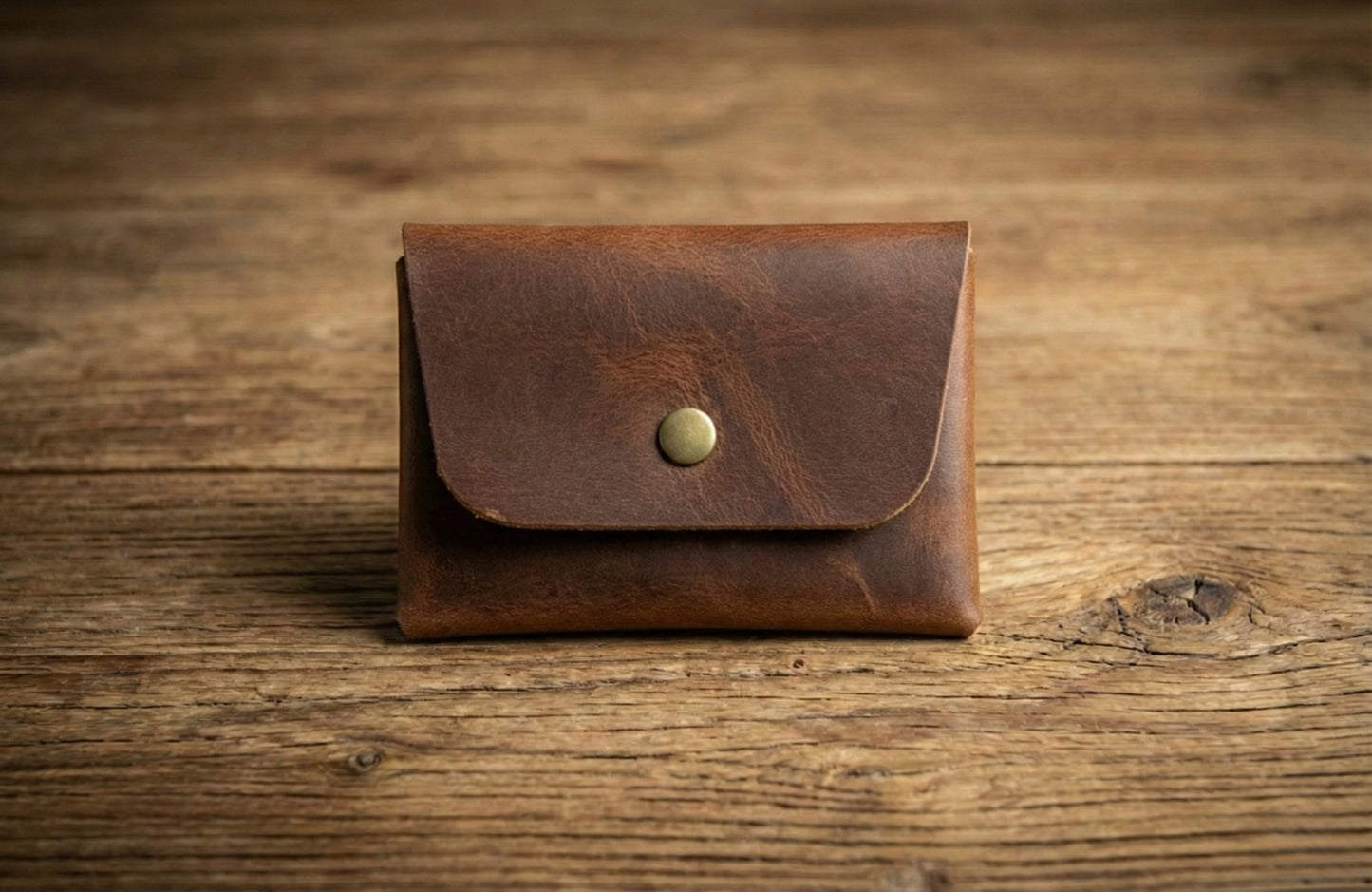Stitchless Handmade Leather Wallet