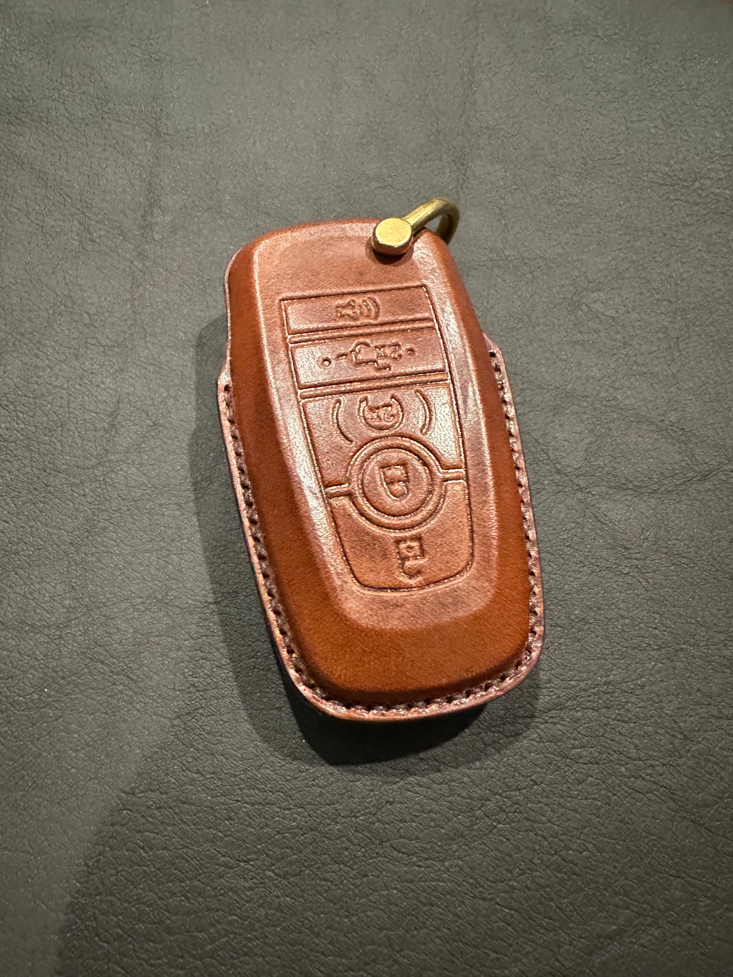 Leather Key Fob Cover for Ford F150/Raptor/Bronco