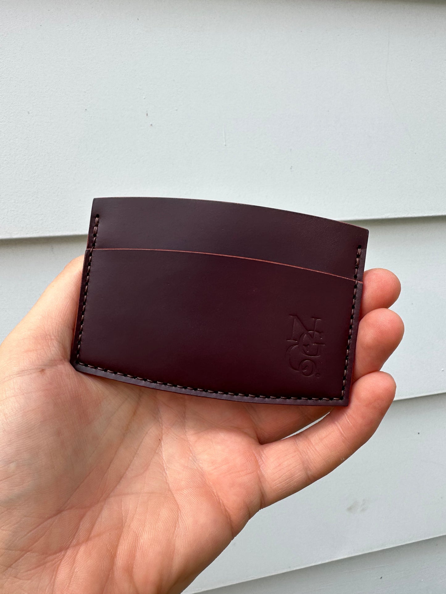Classic Leather Card Holder Shell Cordovan
