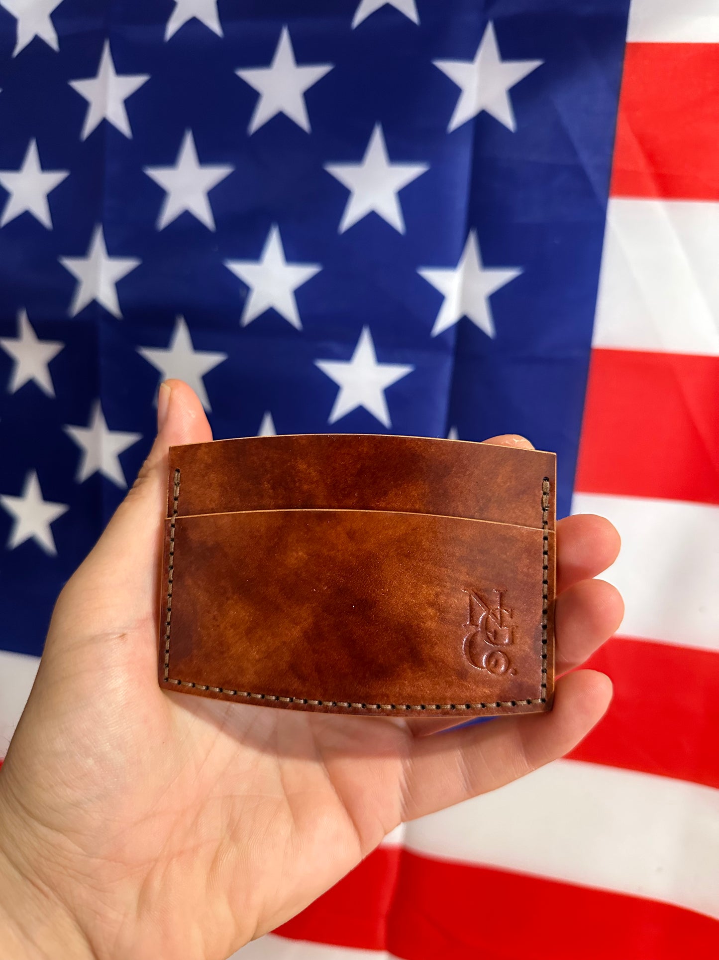 Classic Leather Card Holder Rocado Shell Cordovan