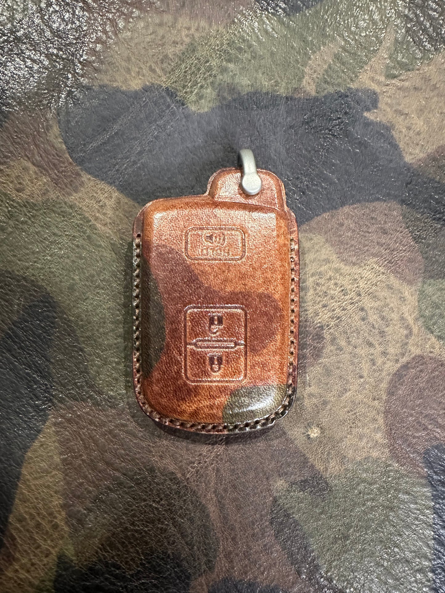Leather Key Fob Cover for Toyota Tacoma