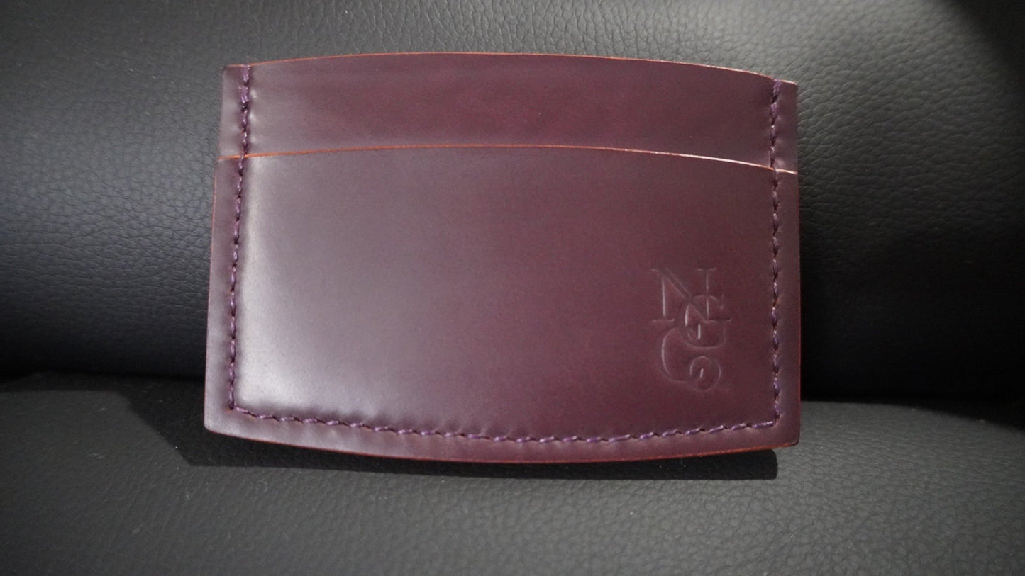 Classic Leather Card Holder Shell Cordovan - NATS GOODS CO.