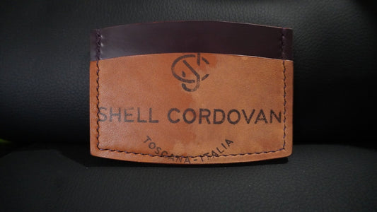 Classic Leather Card Holder Shell Cordovan - NATS GOODS CO.