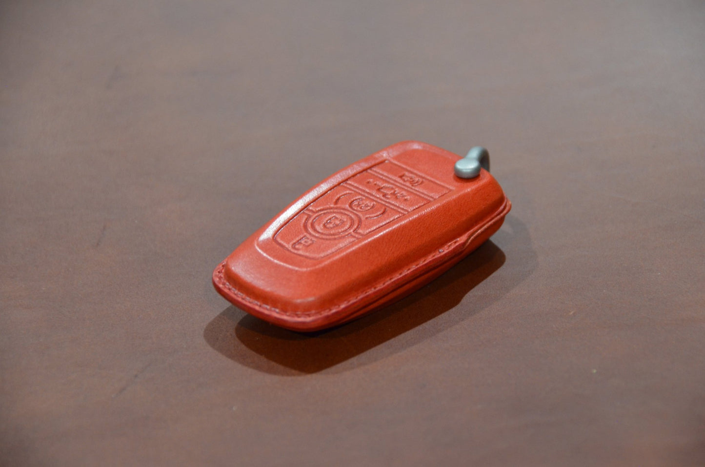 RED EDITION Leather Key Fob Cover for Ford - NATS GOODS CO.