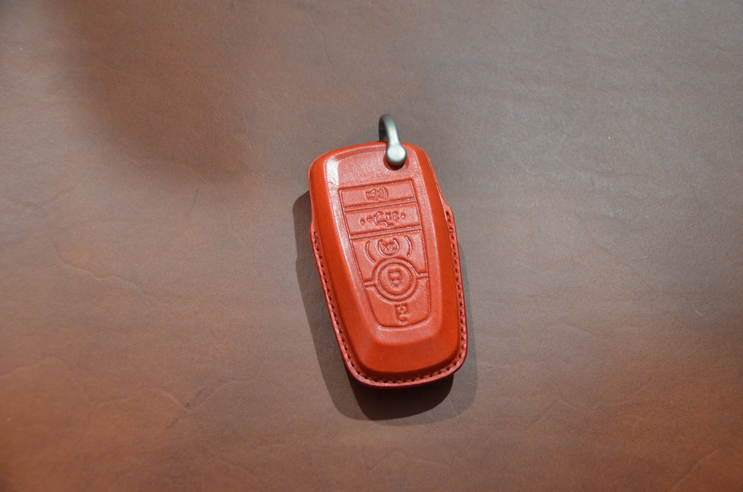 RED EDITION Leather Key Fob Cover for Ford - NATS GOODS CO.
