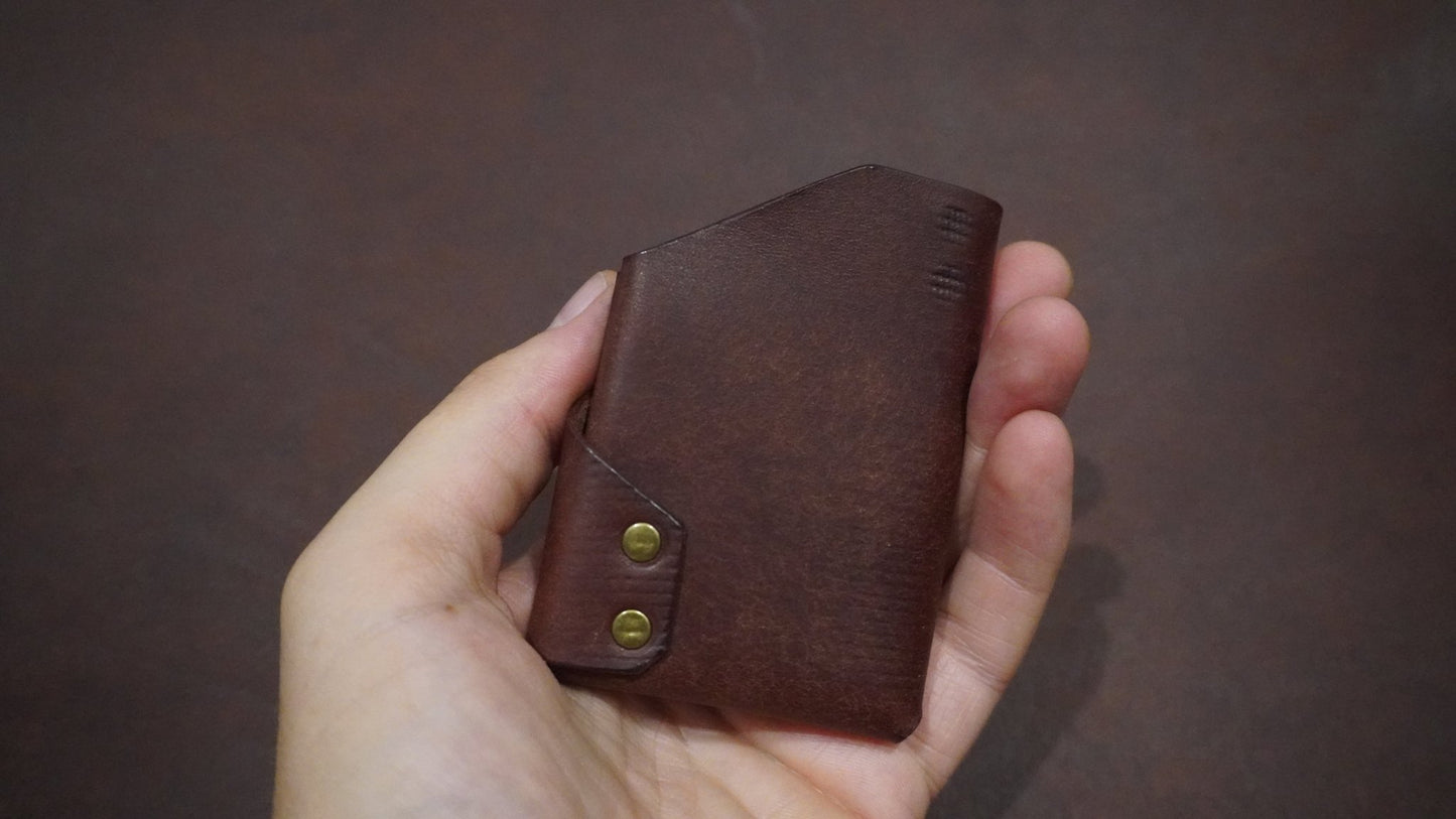 Stitchless Handmade Leather Wallet - NATS GOODS CO.